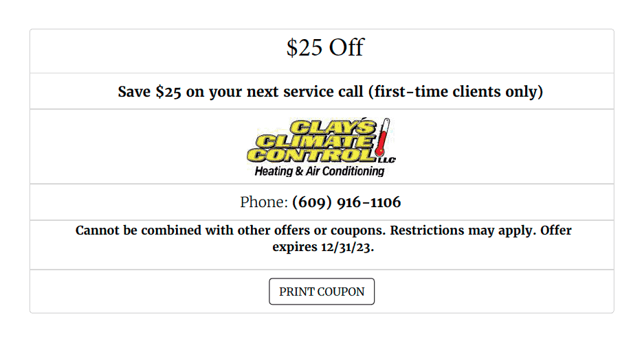 $25 off coupon for service call